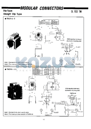 TM2RE-0606 datasheet - MODULAR CONNECTORS