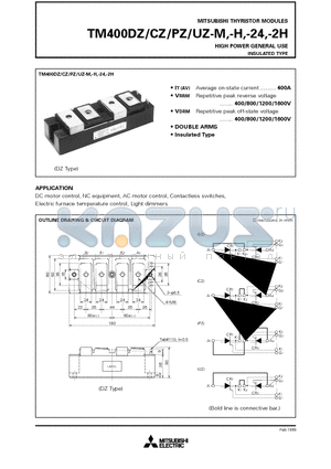 TM400CZ-24 datasheet - HIGH POWER GENERAL USE INSULATED TYPE