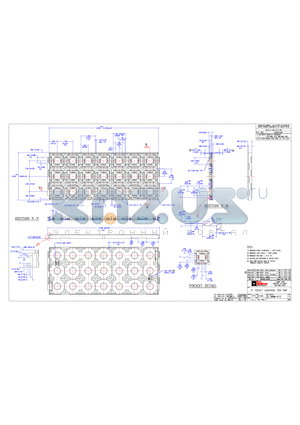 RHM-612 datasheet - 21 POCKET UNIVERSAL PGA TRAY