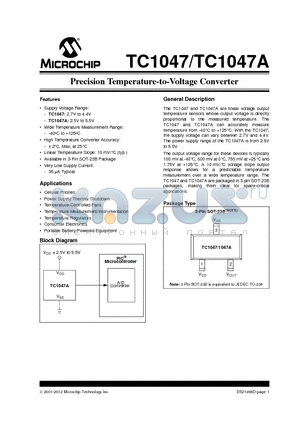 TC1047_13 datasheet - Precision Temperature-to-Voltage Converter