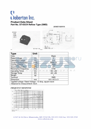 ST-03CH datasheet - Reflow Type (SMD)