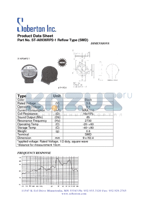 ST-A0936RP2-1 datasheet - Reflow Type (SMD)