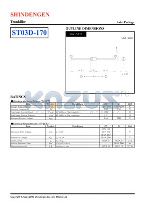 ST03D-170 datasheet - Trankiller