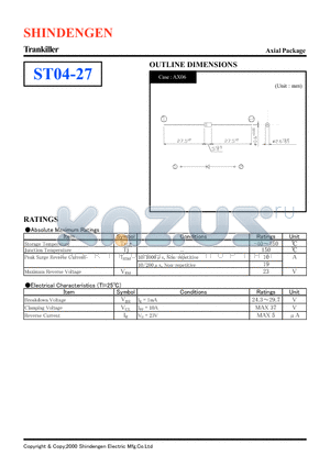 ST04-27 datasheet - Trankiller