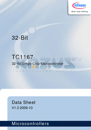 TC1167 datasheet - 32-Bit Single-Chip Microcontroller