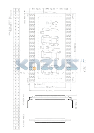 VI-303 datasheet - REMARKS: N,C = NO CONNECTION PCB LINKAGE : PIN1 & PIN40