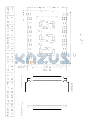 VI-321 datasheet - VI-321