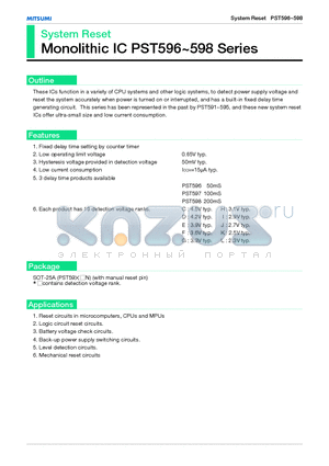 PST596 datasheet - System Reset