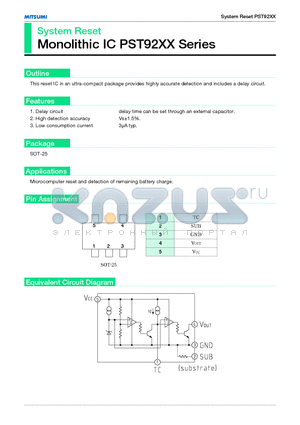 PST9222 datasheet - System Reset