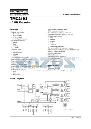 TMC2193 datasheet - 10 Bit Encoder