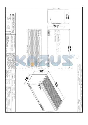 PST960 datasheet - 960W Three Phase KIN Rail Power Supply PST-960 series