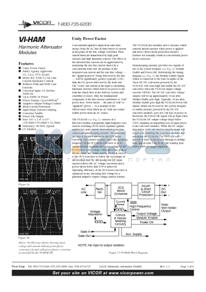 VI-BAMD-CM datasheet - Harmonic Attenuator Modules