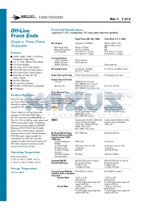 VI-FKE6-CMX datasheet - Single or Three Phase Strappable