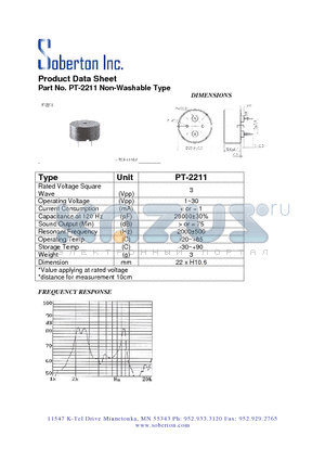 PT-2211 datasheet - Non-Washable Type