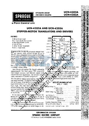 UCN-4202A datasheet - STEPPER - MOTOR TRANSLATORS AND DRIVERS