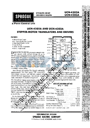 UCN-4203A datasheet - STEPPER - MOTOR TRANSLATORS AND DRIVERS