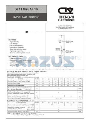 SF12 datasheet - SUPER FAST RECTIFIER