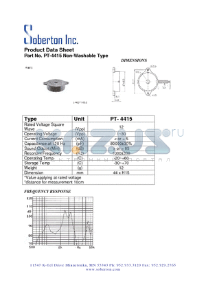 PT-4415 datasheet - Non-Washable Type