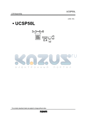 UCSP50L datasheet - LSI Assembly