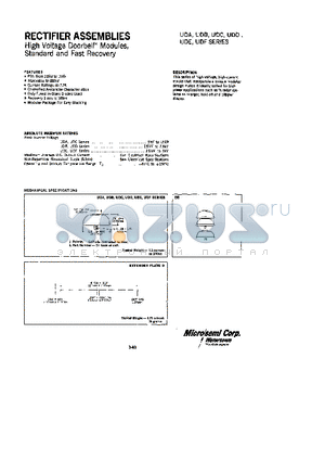 UDA-15 datasheet - HIGH VOLTAGE DOORBELL MODULES, STANDARD AND FAST RECOVERY