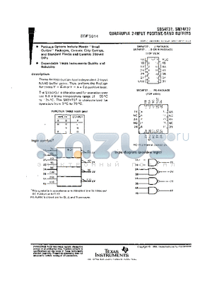 SN74F37 datasheet - QUADRUPLE 2-INPUT POSITIVE-NAND BUFFERS