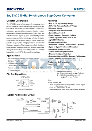 TMK316BJ106ML datasheet - 3A, 23V, 340kHz Synchronous Step-Down Converter