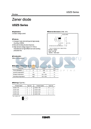 UDZS datasheet - Zener diode