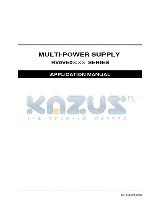 RV5VE001A datasheet - MULTI-POWER SUPPLY