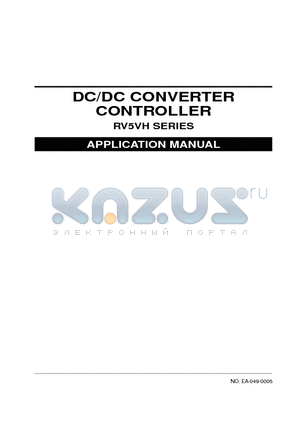 RV5VH102-E1 datasheet - DC/DC CONVERTER CONTROLLER