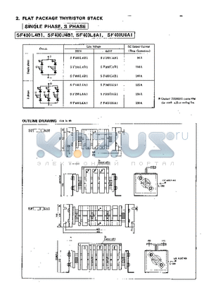 SF400U4B1 datasheet - FLAT PACKAGE THYRISTOR STACK