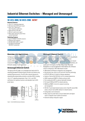 UES-3880 datasheet - Industrial Ethernet Switches - Managed and Unmanaged