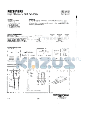 UES3015S datasheet - RECTIFIERS