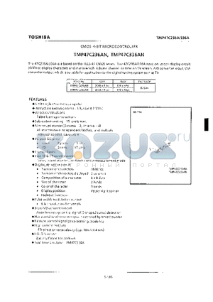 TMP47C336AN datasheet - CMOS 4-BIT MICROCONTROLLER