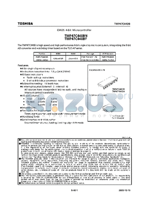 TMP47C440BN datasheet - CMOS 4-BIT MICROCONTROLLER