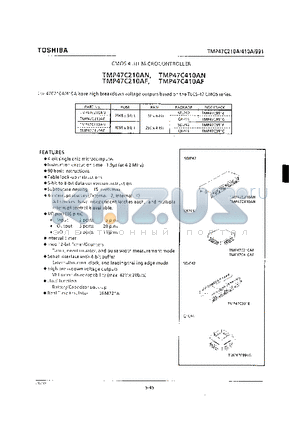 TMP47C210AF datasheet - CMOS 4-BIT MICROCONTROLLER