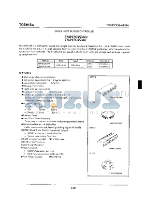 TMP47C453AF datasheet - CMOS 4-BIT MICROCONTROLLER