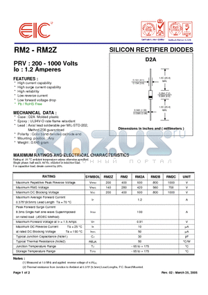 UF1005 datasheet - ULTRA FAST RECTIFIER DIODE