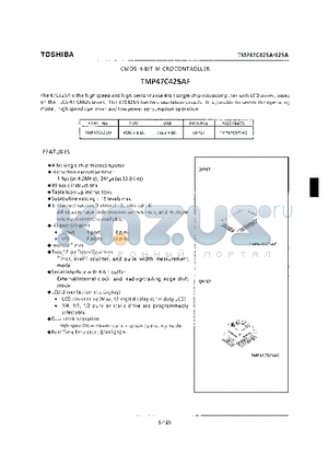 TMP47C425AF datasheet - CMOS 4-BIT MICROCONTROLLER