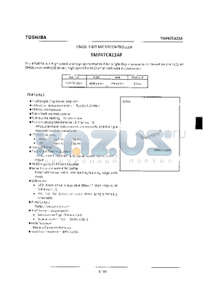 TMP47C423AF datasheet - CMOS 4-bit Microcomputer