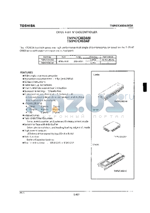 TMP47C960AE datasheet - CMOS 4 BIT MICROCONTROLLER