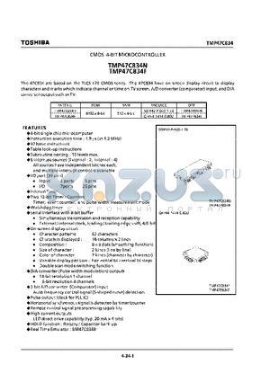 TMP47C834F datasheet - CMOS 4-BIT MICROCONTROLLER