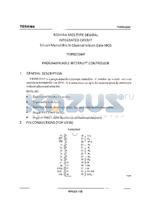 TMP8259 datasheet - PROGRAMMABLE INTERRUPT CONTROLLER