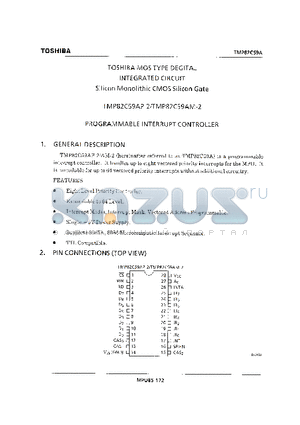 TMP82C59AP-2 datasheet - PROGRAMMABLE INTERRUPT CONTROLLER