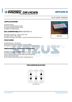 SFC05-5 datasheet - FLIP CHIP ARRAY