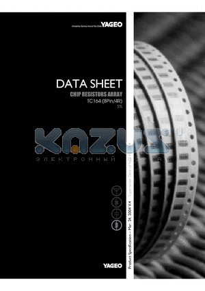 TC164-JR07IM datasheet - CHIP RESISTORS ARRAY