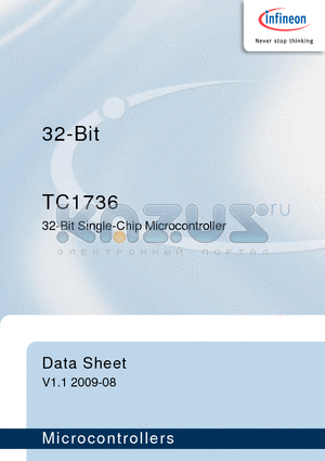 TC1736 datasheet - 32-Bit Single-Chip Microcontroller