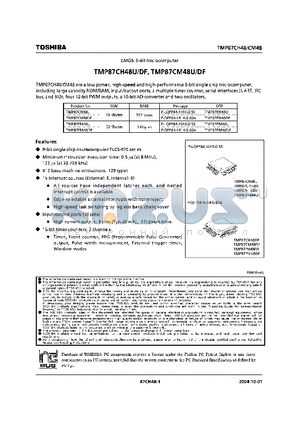 TMP87CH48DF datasheet - CMOS 8-BIT MICROCOMPUTER