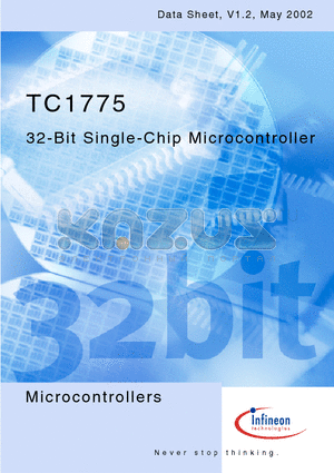 TC1775 datasheet - 32-Bit Single-Chip Microcontroller