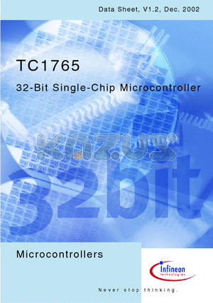 TC1765T datasheet - 32-Bit Single-Chip Microcontroller