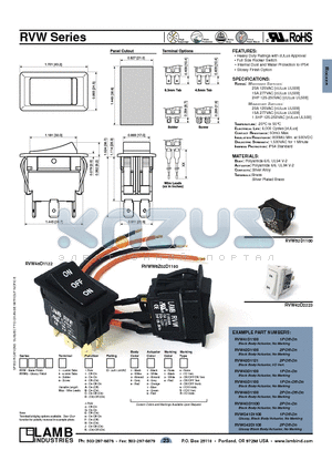 RVW datasheet - RVW Series